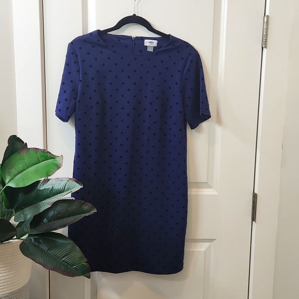 Old Navy, Small, Navy Polka Dot Dress